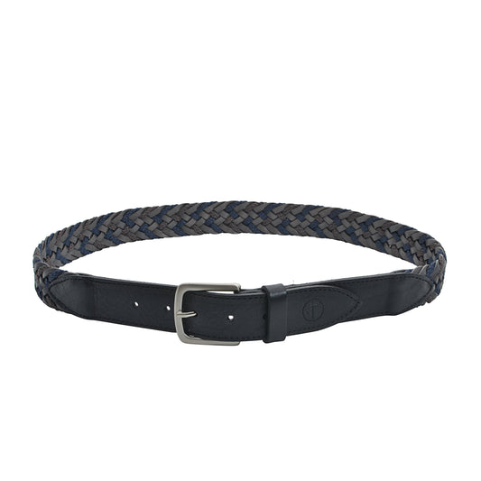 Braided Nautical Rope and Leather Belt Amethyst-1